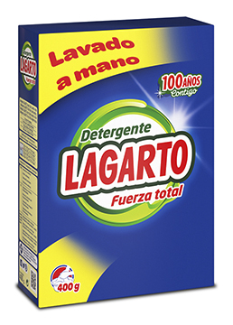 Detergente Lagarto Fuerza Total Mano 400g