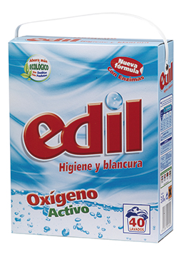 Detergente Edil Polvo Oxígeno Activo 40 Lavados