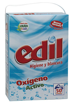 Detergente Edil Polvo Oxígeno Activo 50 Lavados