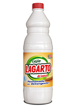 Lagarto javel avec détergent savon