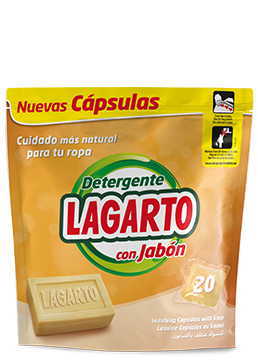 Detergente en Cápsulas Lagarto con jabón