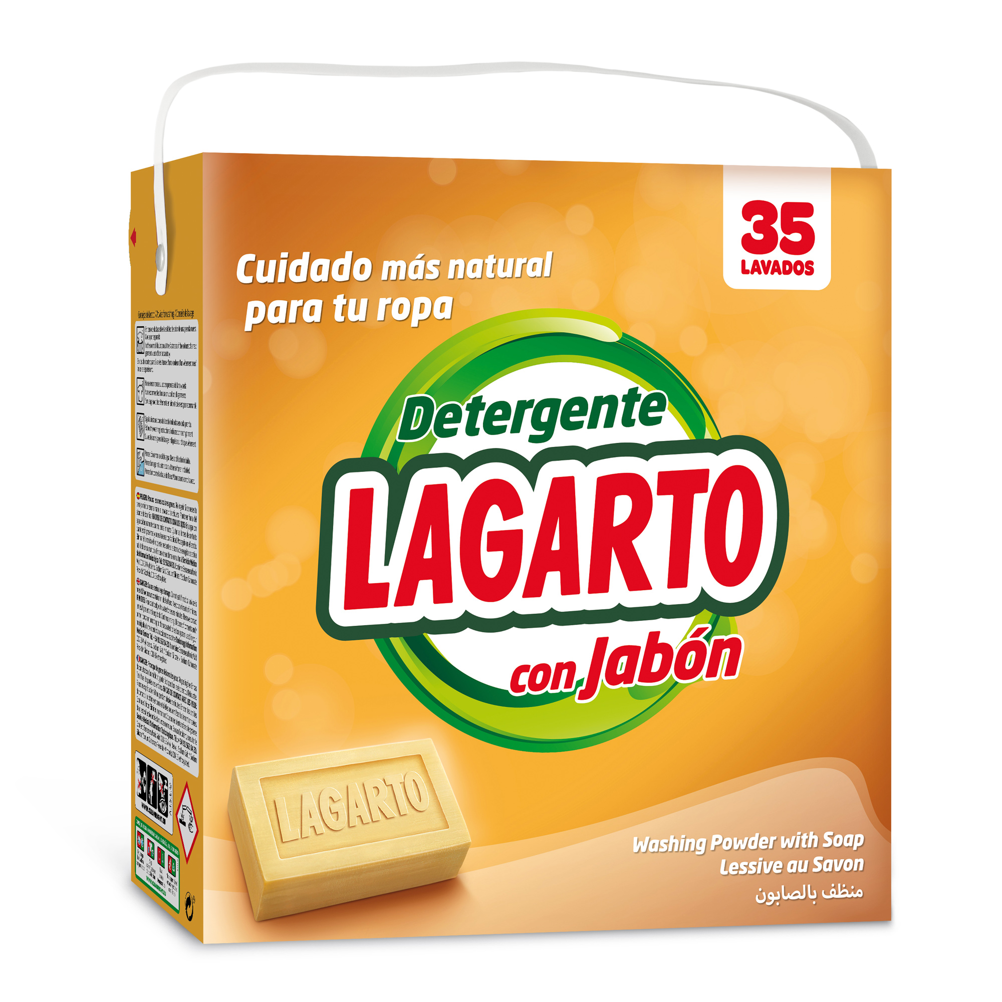 Detergente Lagarto al Jabón 35 Lavados