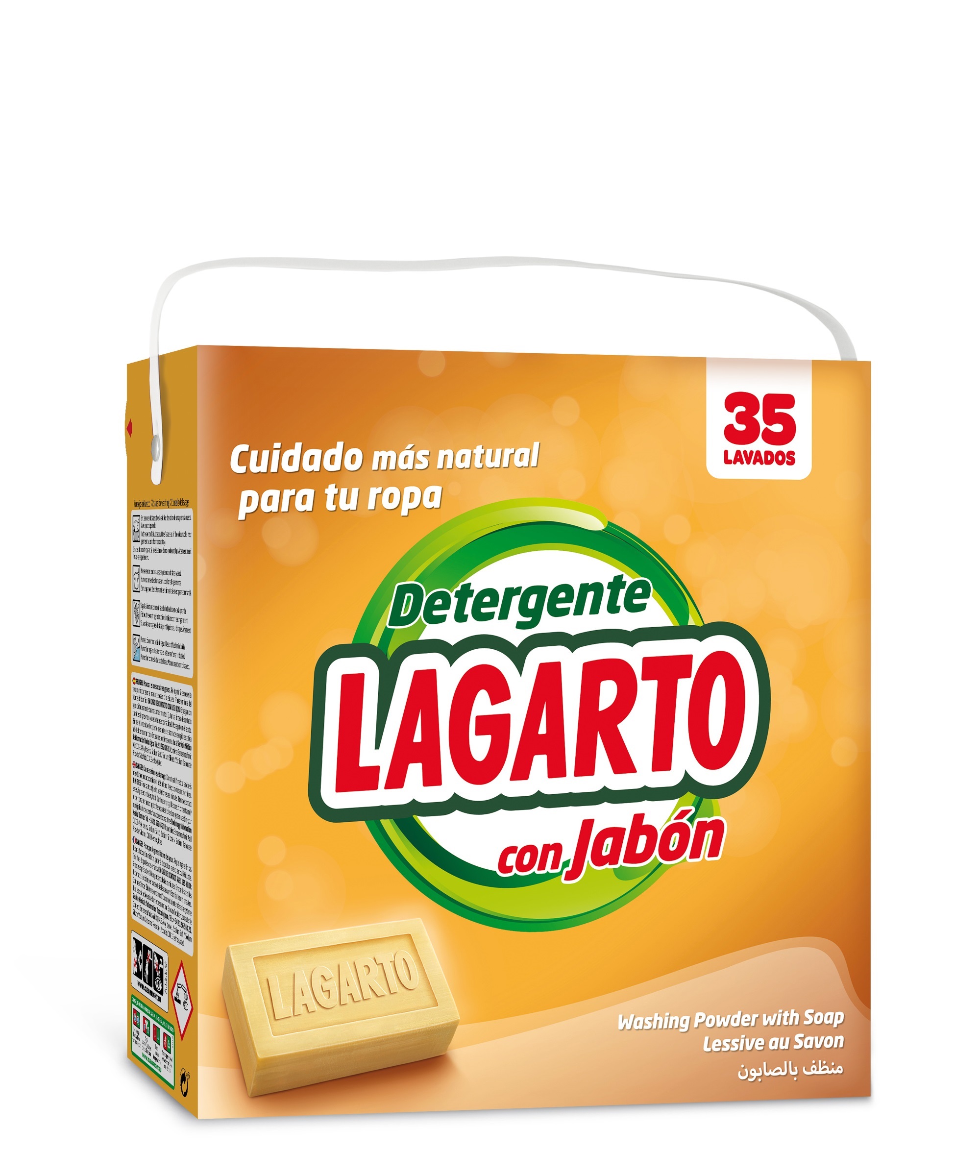 Detergente Lagarto al Jabón 35 Lavados