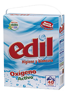 Detergente Edil Polvo Oxígeno Activo 40 Lavados