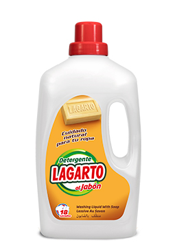 Lagarto detergent with soap
