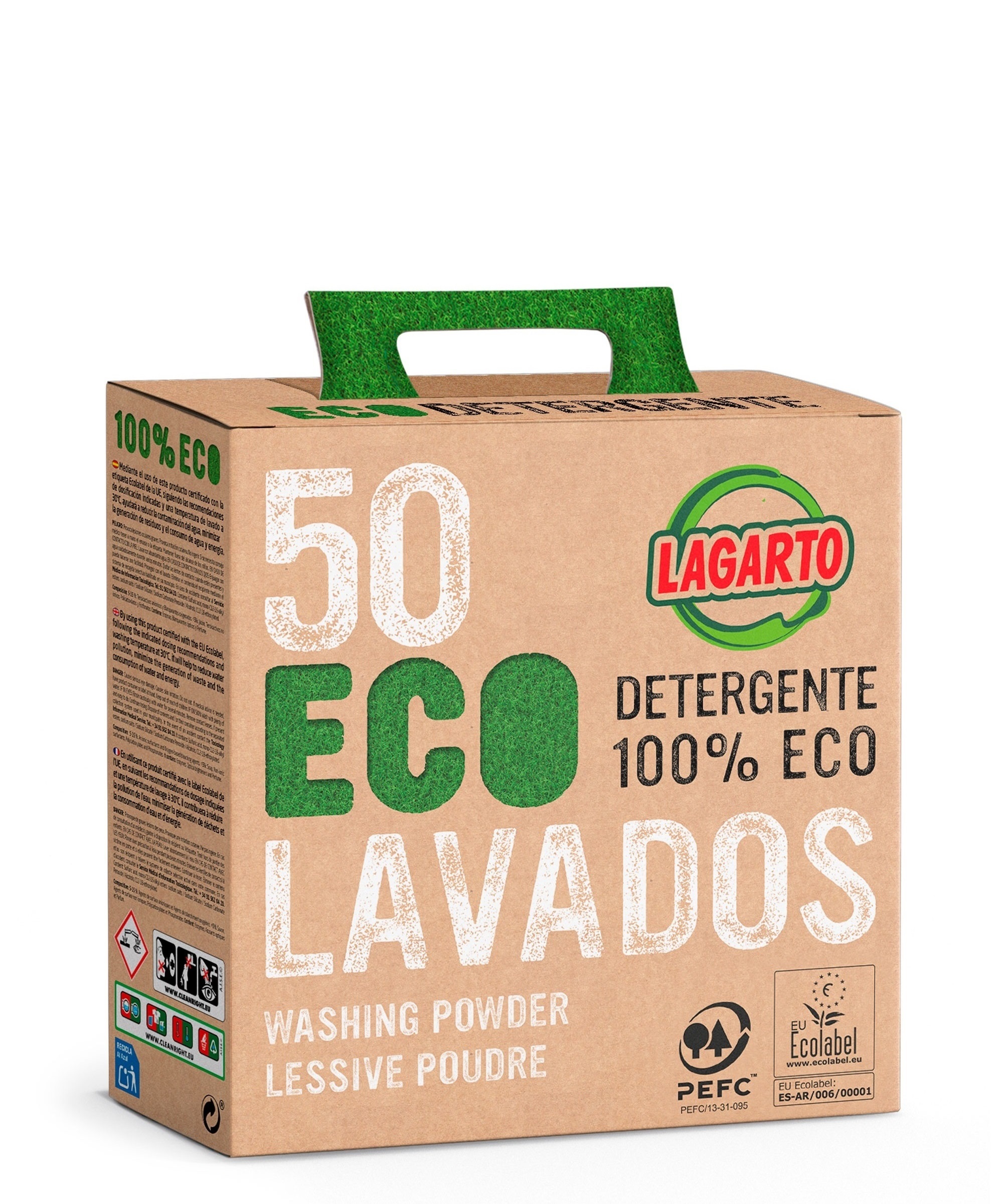 (Español) Detergente Lagarto 100% Eco 50 Lavados